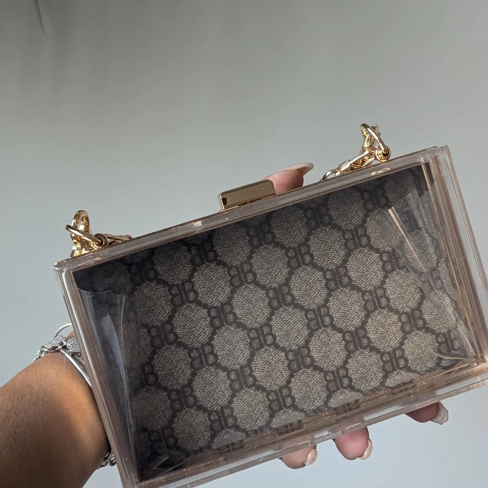 Upcycled Balenciaga X Gucci Paper Shopping Bag Novelty Clutch Transformation